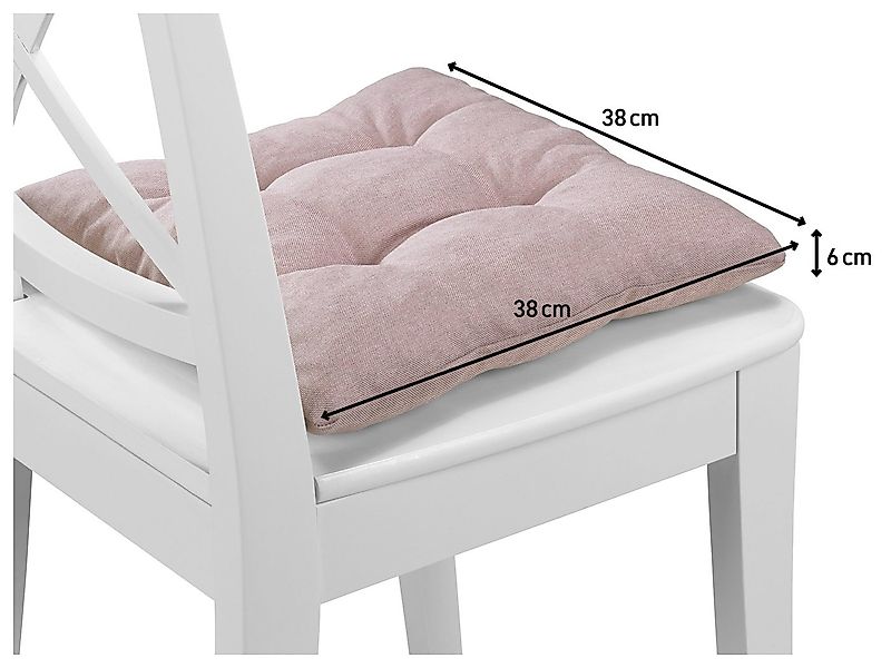 XDREAM Stuhlkissen Sitzkissen Set (2er & 4er) für Stühle und Bänke, robuste günstig online kaufen