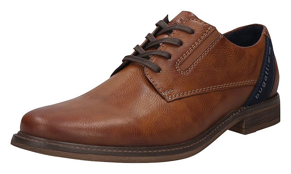 bugatti Schnürschuh Anzugschuh, Business Schnürschuh mit modischem Fersen-F günstig online kaufen