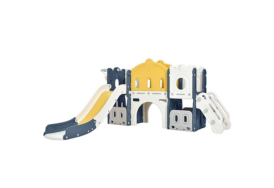 Merax Rutsche für Kinder, 6-in-1 Kinder Spielplatz, Spielrutsche, Spielturm günstig online kaufen