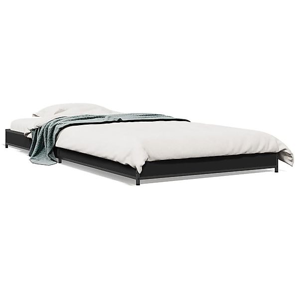 vidaXL Bett Bettgestell Schwarz 75x190 cm günstig online kaufen