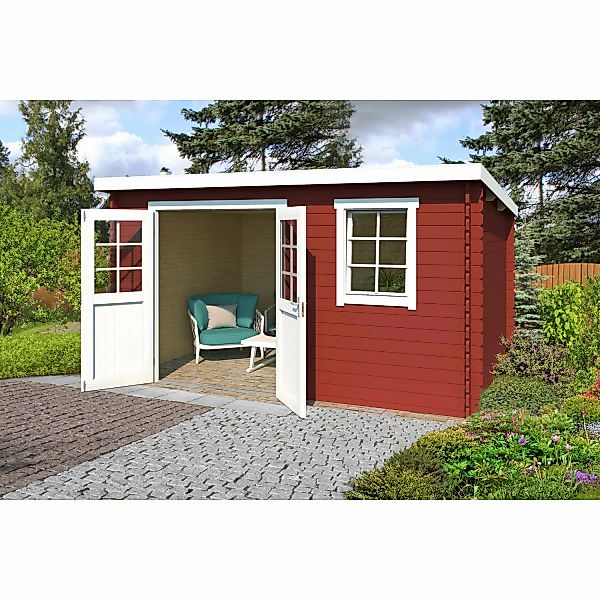 Lasita Holz-Gartenhaus Amira 230 Schwedenrot 400 cm x 268,7 cm günstig online kaufen