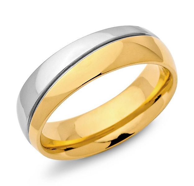 Unique Fingerring Unique Edelstahlring vergoldet 6mm Breite R9079 günstig online kaufen