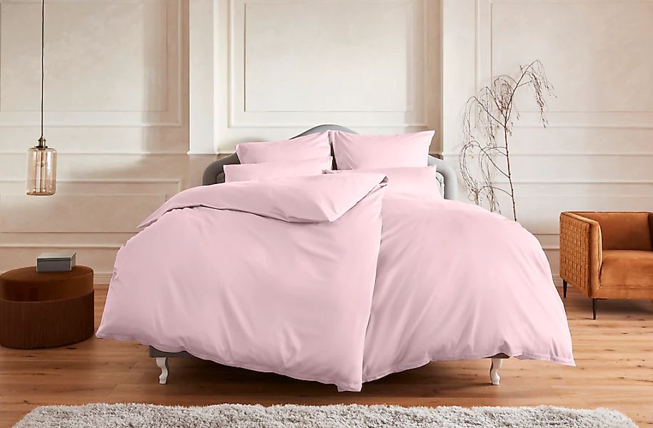 OTTO home Bettwäsche "Mila in 135x200, 155x220 oder 200x200 cm" 3 Mako-Sati günstig online kaufen