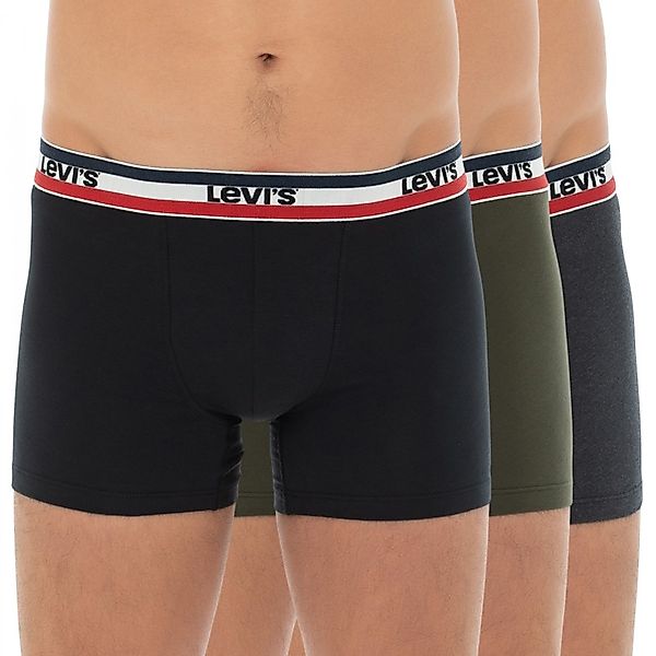 Levis Boxershorts "LEVIS MEN SPRTSWR LOGO BOXER BRIEF 3P", (Packung, 3er Pa günstig online kaufen