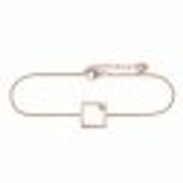 Armband 925 Sterling Silber rosé vergoldet Rechteck Zirkonia günstig online kaufen