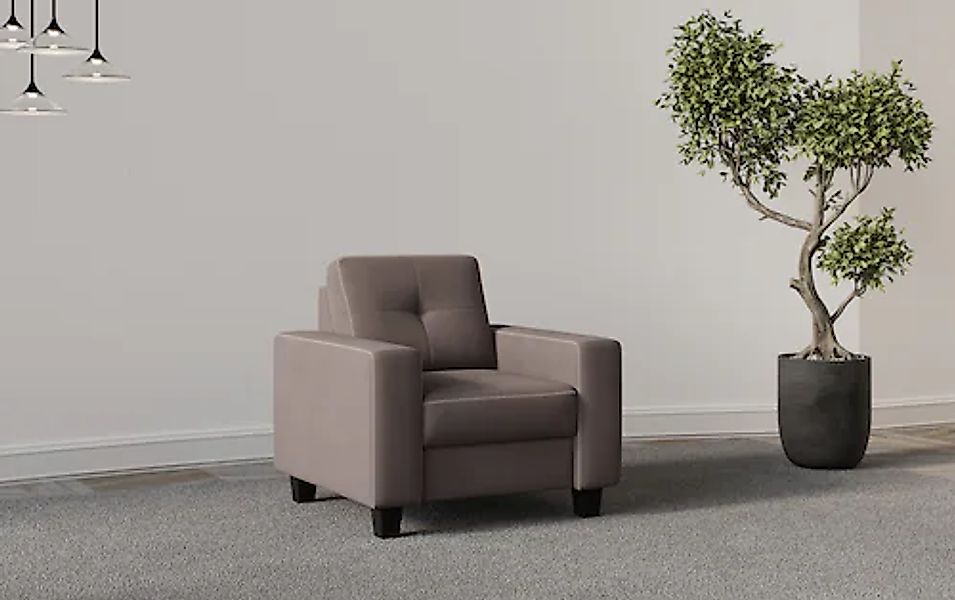 Places of Style Sessel »Varese«, Kreuznaht in beige günstig online kaufen