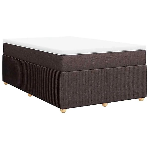 vidaXL Boxspringbett mit Matratze Dunkelbraun 120x190 cm Stoff 3285556 günstig online kaufen