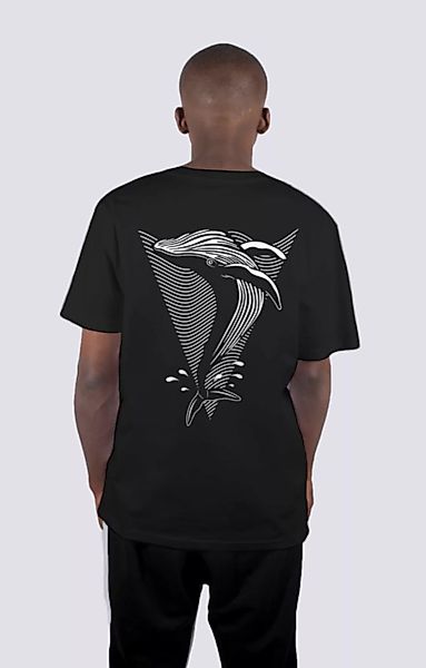 Whale, Männer Premium T-shirt Aus Bio Baumwolle, Wal Back Print günstig online kaufen