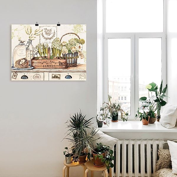 Artland Wandbild "Mein Garten", Arrangements, (1 St.), als Leinwandbild, Po günstig online kaufen