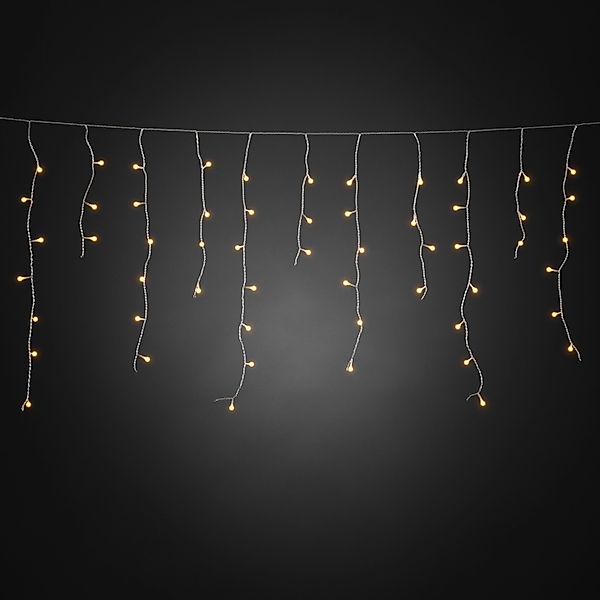 Konstsmide LED-Eisregen Lichtervorhang gefrostet 200 bernsteinfarbene Diode günstig online kaufen