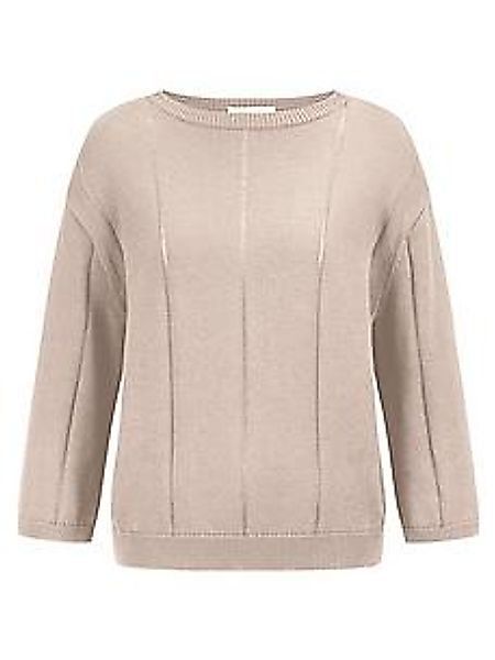 Rundhals-Pullover aus 100% SUPIMA®-­Baumwolle Peter Hahn beige günstig online kaufen