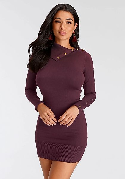 Melrose Strickkleid, festlich, aus Viskosemischung, asymmetrischer Ausschni günstig online kaufen