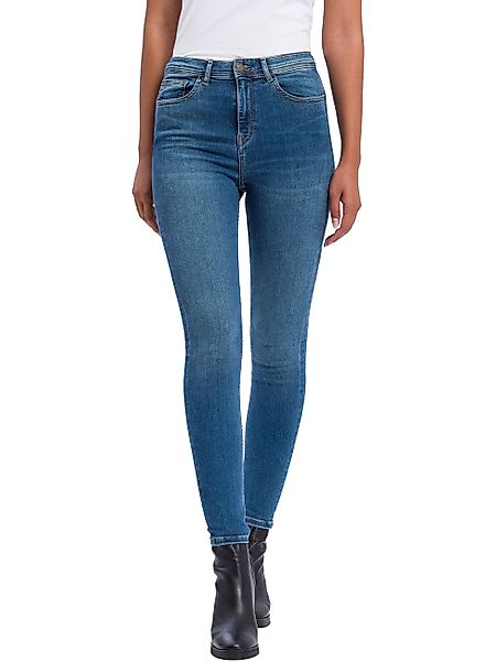 Cross Jeans Damen Jeans Judy - Super Skinny Fit - Blau - Dark Mid Blue günstig online kaufen