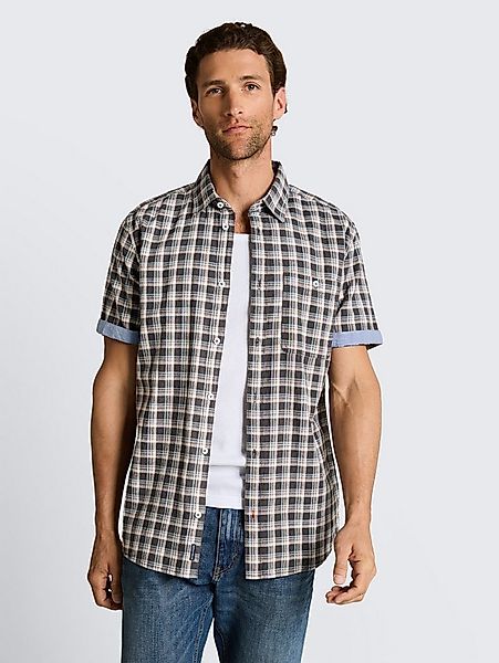 TOM TAILOR Kurzarmhemd Blusen & Shirts Regular Fit Kurzarmhemd mit Karomust günstig online kaufen