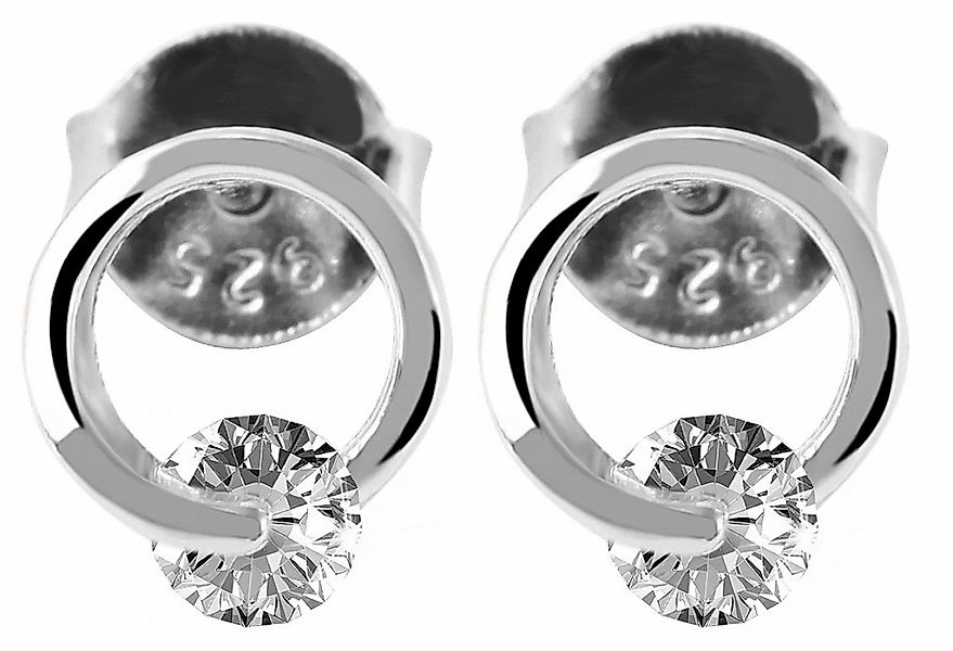 Adelia´s Paar Ohrhänger "Damen Ohrringe – Ohrstecker aus 925 Silber mit Zir günstig online kaufen