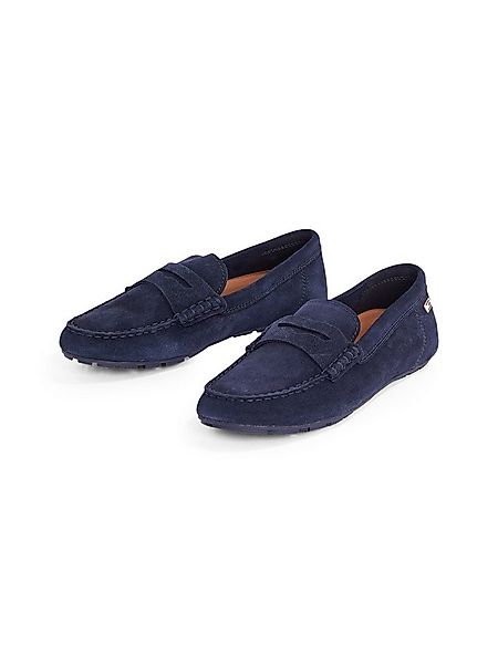 Tommy Hilfiger FLAG SOFT SUEDE DRIVER LOAFER Slipper, Schlupfschuh, Bequems günstig online kaufen