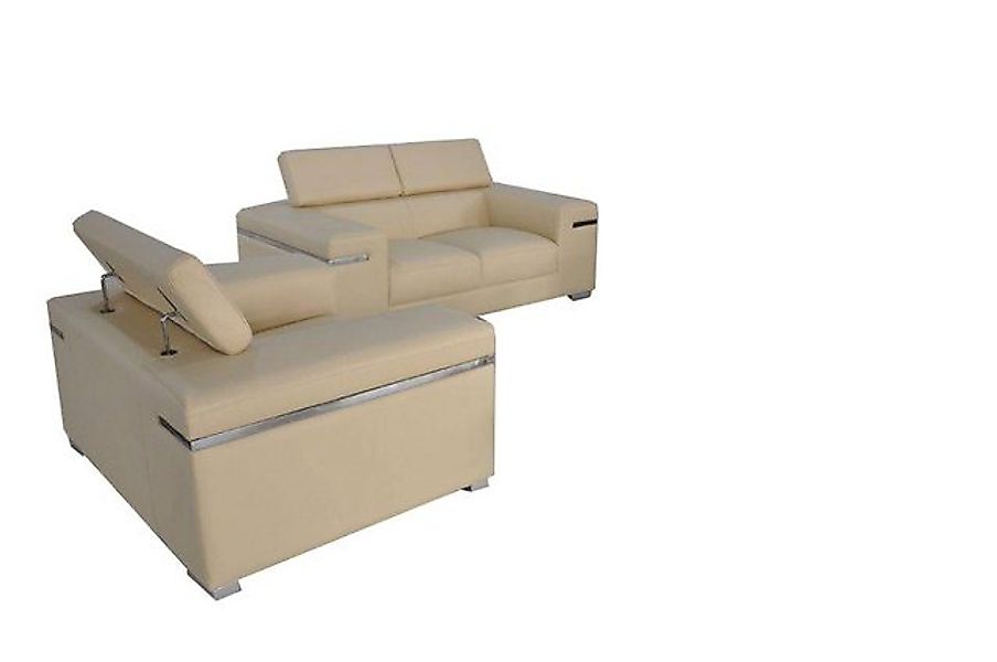 JVmoebel Sofa Beige Couchgarnitur 2+1+1 Set Luxus Möbel Polster Design Neu, günstig online kaufen