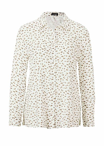 GOLDNER Hemdbluse "Kurzgröße Druckbluse mit Hemdblusenkragen" Ohne günstig online kaufen