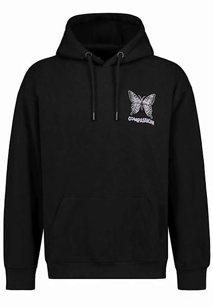 SUBLEVEL Hoodie Sweathoodie Schmetterling günstig online kaufen