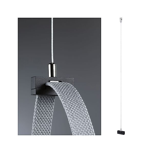 Paulmann "ULine Zubehör Gurt Abhängung 45x15mm Schwarz" günstig online kaufen