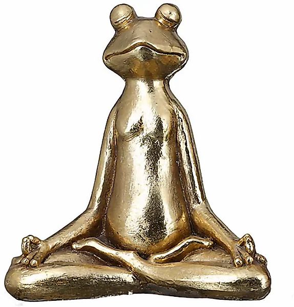 GILDE Tierfigur »Figur Frosch Yoga goldfarben H. 50,5 cm« günstig online kaufen