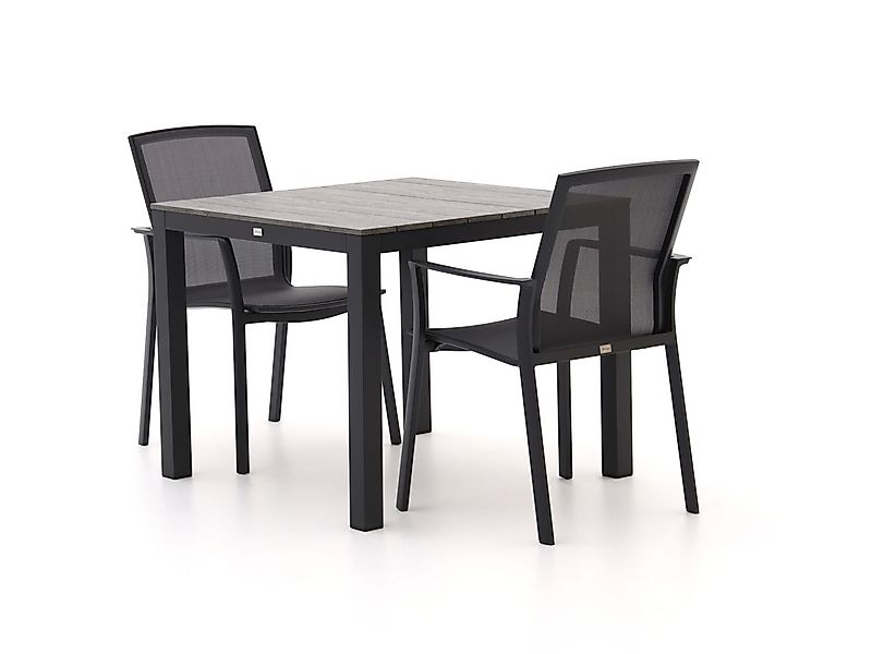 Bellagio Dranera/Fidenza 90 cm Gartenmöbel-Set 3-teilig stapelbar günstig online kaufen