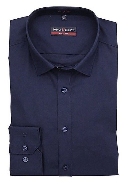 MARVELIS Businesshemd BODY FIT - Businesshemd Abnäher am Rücken günstig online kaufen