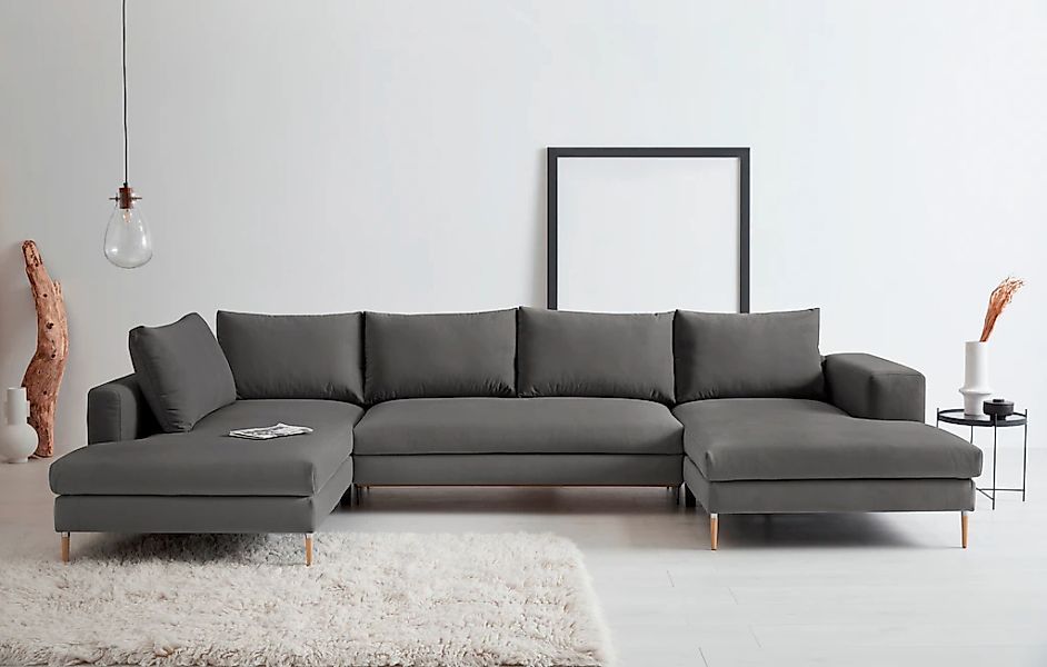 OTTO products Wohnlandschaft "Finnja, viel Platz, wahlweise Bettfunktion un günstig online kaufen