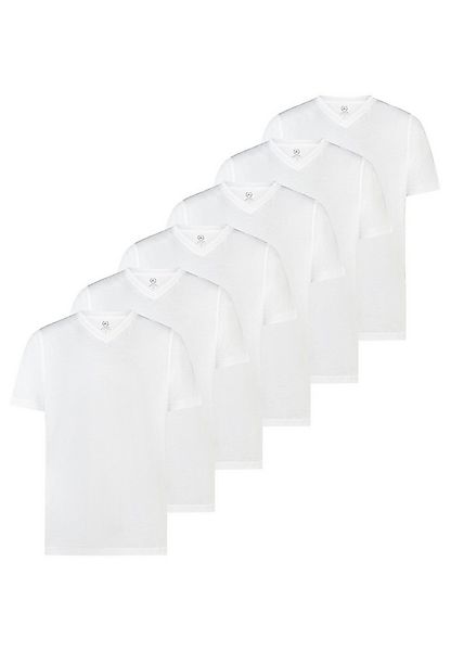 LERROS T-Shirt 6er Pack Basic (Spar-Set, 6-tlg) T-Shirt - Baumwolle - Atmun günstig online kaufen