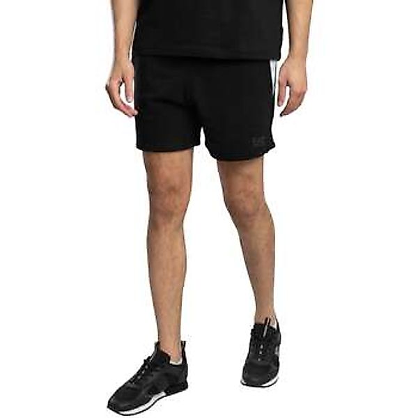 Emporio Armani EA7  Shorts Sweatshorts mit Linien-Logo günstig online kaufen
