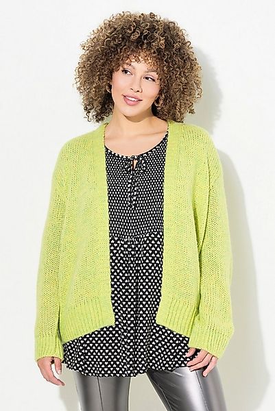 Ulla Popken Strickjacke Strickjacke kurz oversized offene Jacke Wollanteil günstig online kaufen