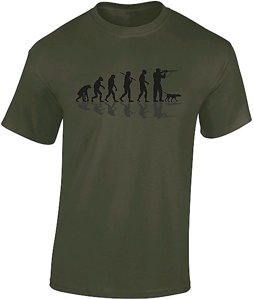 Baddery Print-Shirt Jäger T-Shirt: "Jäger Evolution" günstig online kaufen