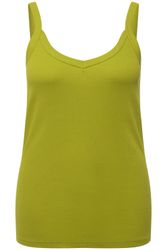 Ulla Popken Longtop Ripptop Slim V-Ausschnitt günstig online kaufen