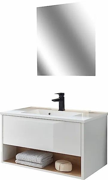 PLACES OF STYLE Badmöbel-Set »Studio Line, Bad im modernen Design, 2-teilig günstig online kaufen