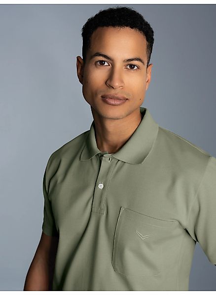 Trigema Poloshirt "TRIGEMA Polohemd mit Brusttasche" 1 günstig online kaufen
