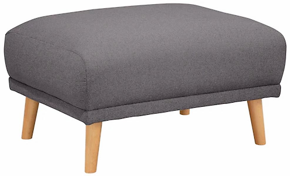 Home affaire Polsterhocker "Lasse" mit Holzfüßen günstig online kaufen