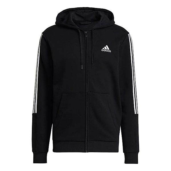 Adidas Essentials Fleece Cut 3-stripes M Black / White günstig online kaufen