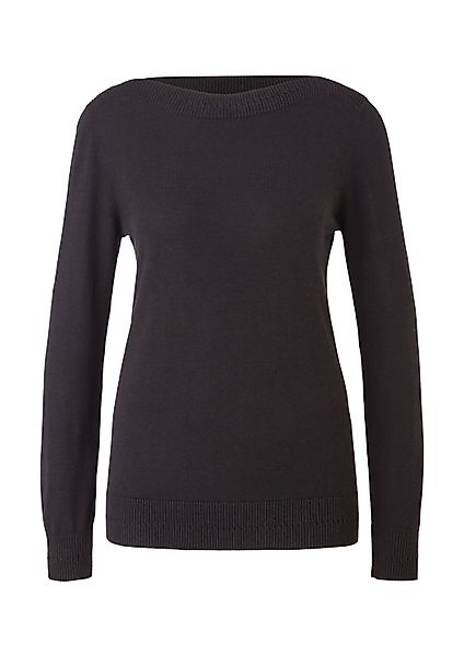 s.Oliver Rundhalspullover Basic (1-tlg) U-Boot-Ausschnitt, langarm, günstig online kaufen