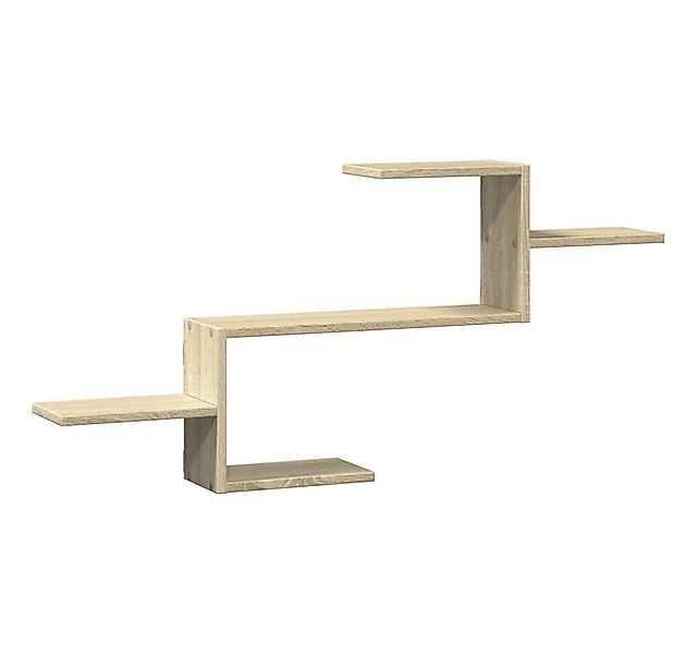 vidaXL Regal Wandregal Sonoma-Eiche 104x15x49 cm Holzwerkstoff, 1-tlg. günstig online kaufen