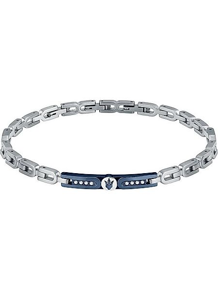 MASERATI Edelstahlarmband Maserati Herren-Armband Edelstahl Kristall günstig online kaufen