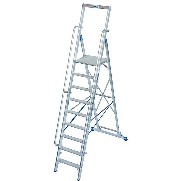 Krause Stehleiter Stabilo mit Großer Plattform 10 Stufen 335 x 111 x 208 cm günstig online kaufen