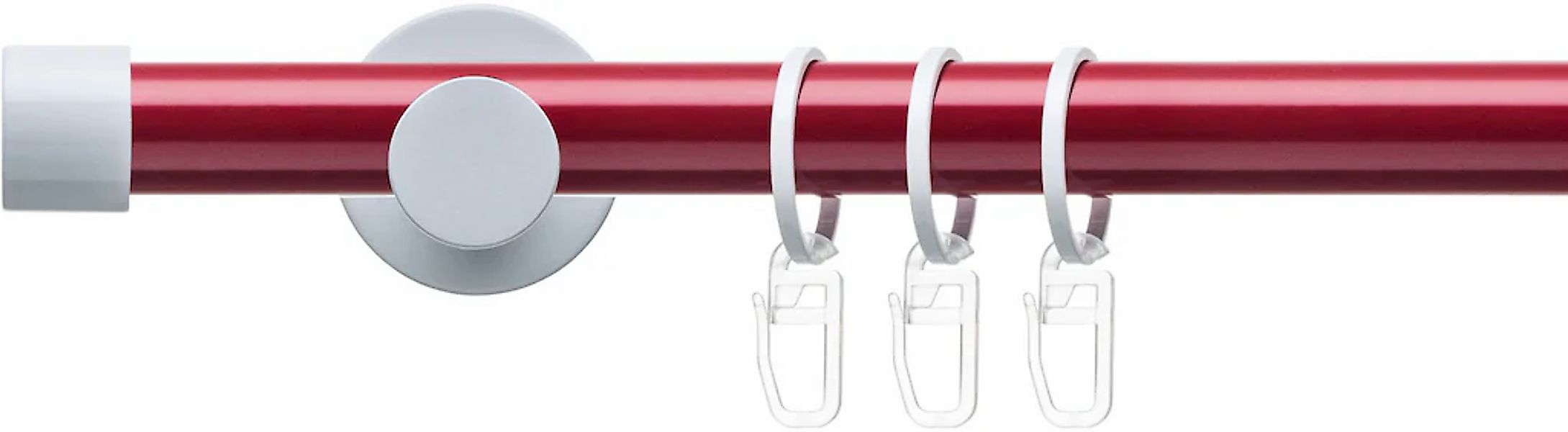 Liedeco Gardinenstange "Fertigstilgarnitur 20 mm Power Celebration Kappe" Ø günstig online kaufen