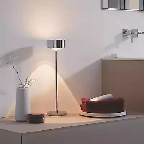 Top Light Puk Maxx Eye Table Tischleuchte LED, schwarz matt/chrom - 37 cm günstig online kaufen