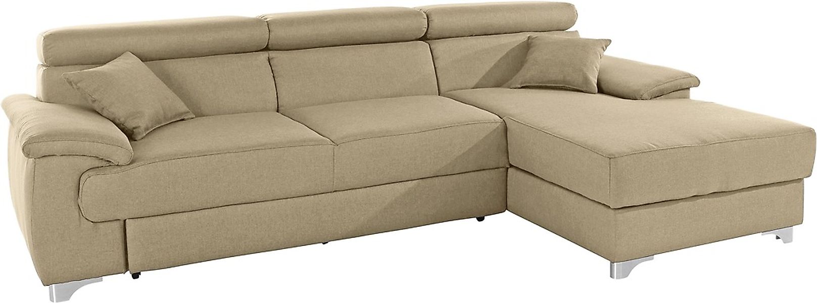 DOMO collection Ecksofa "Mira, inklusive Kopfteilverstellung für mehr Wohlf günstig online kaufen