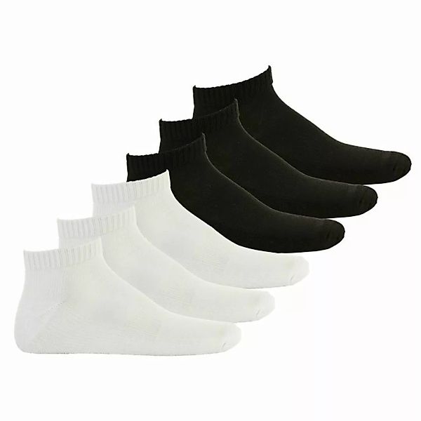 Converse Herren Socken 6er Pack - Quarter, einfarbig, Logo Schwarz/Weiß 39- günstig online kaufen