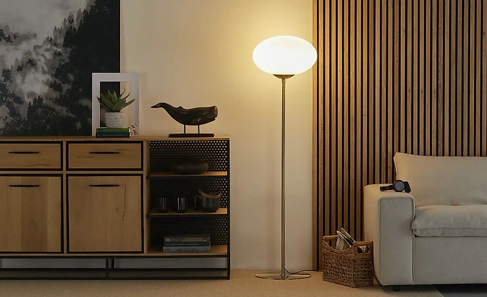 Trio Stehleuchte  Fomento ¦ gold ¦ Maße (cm): H: 150  Ø: 40 Lampen & Leucht günstig online kaufen