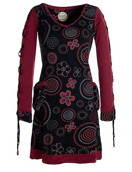 Vishes Jerseykleid Langarm Shirt Blümchenkleid Bedruckt günstig online kaufen