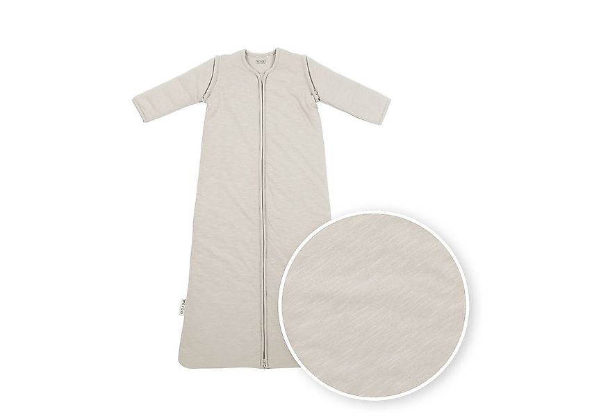 Meyco Baby Babyschlafsack Slub Greige (1 tlg), 110cm günstig online kaufen