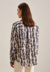 seidensticker Hemdbluse "Schwarze Rose" Langarm Kragen Kettenprint günstig online kaufen