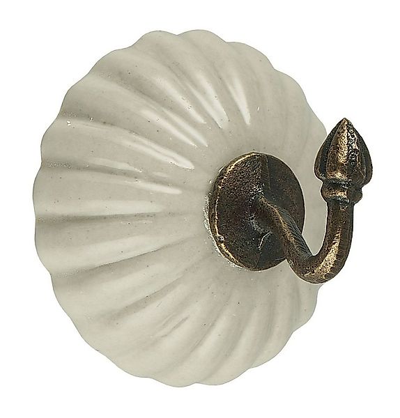 Ib Laursen Handtuchhaken Wandhaken Kleiderhaken Handtuchhaken Keramik Creme günstig online kaufen